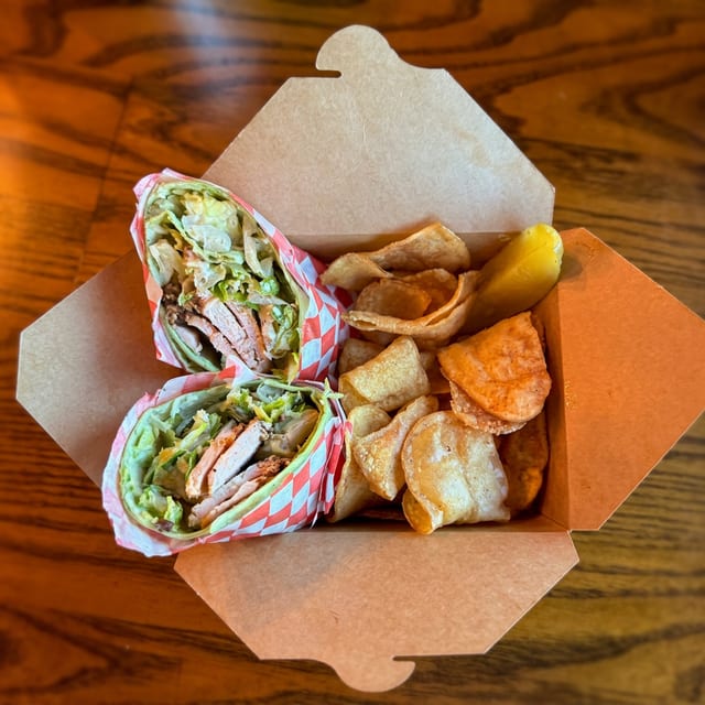 Chicken Caesar Wrap.