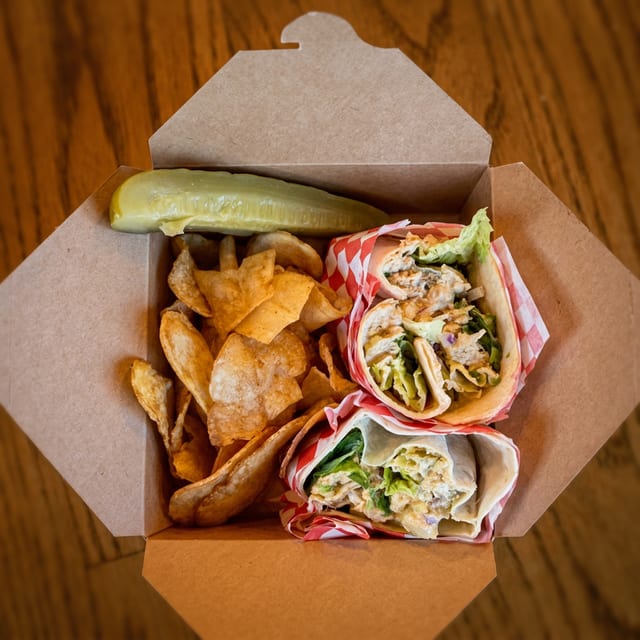 Creole Chicken Salad Wrap.